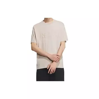 Adidas Neo Pure Color Спортивная повседневная футболка с круглым вырезом и короткими рукавами Топы унисекс цвета хаки IS2797 XL