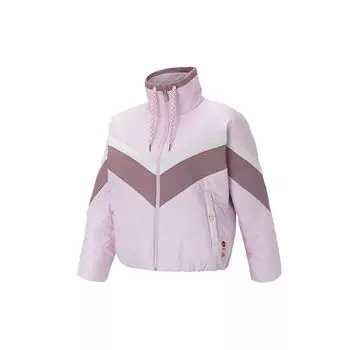 Adidas Neo Регулируемый шнурок с воротником-стойкой Спортивная куртка Хлопковая женская верхняя одежда Розовый HF7302 L