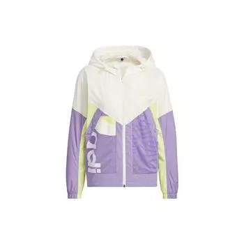 Adidas Neo с дышащей сеткой и буквами, спортивная тканая куртка, женская куртка, разноцветная HS8836 L