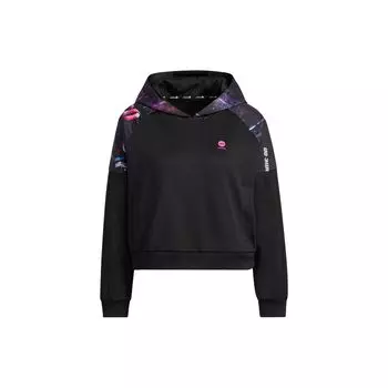 Adidas Neo с графическим принтом и буквенным принтом, женская толстовка с капюшоном, черная IA6807 XXL