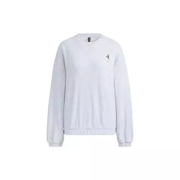 Adidas Neo с мультяшным принтом, пуловер с круглым вырезом, женская толстовка, серый HG9020 XS
