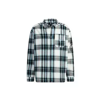 Adidas Neo с вышитым логотипом и клетчатым полосатым принтом, однобортная мужская куртка, черная, винтажная, синяя IA6842 M