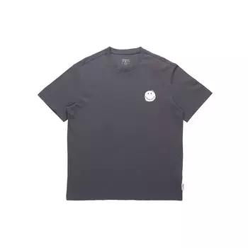 Adidas Neo Smiley Print Спортивная футболка с круглым вырезом Мужские топы Серый GP5788 XS