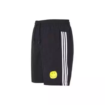 Adidas Neo Smiley Print Stripe Спортивные повседневные шорты Мужские брюки Черные GP5786 XL