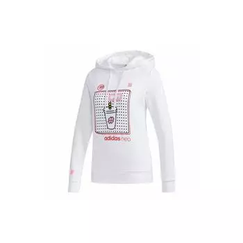 Adidas Neo Sports Повседневный свитер с капюшоном Женская толстовка Белый GE4291 L