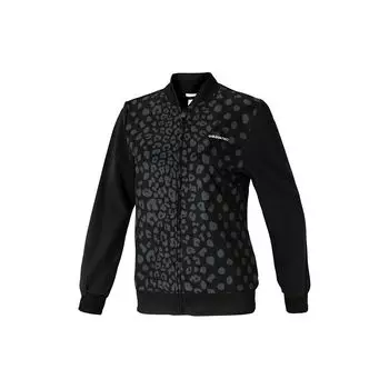 Adidas Neo Spotted Print Беговая спортивная куртка Женская верхняя одежда Черный CF9803 M
