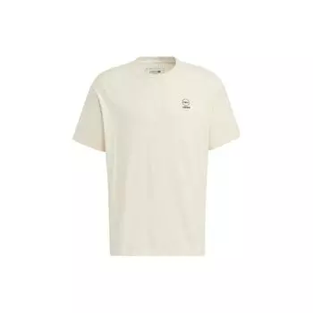 Adidas Neo SS22 Футболка с круглым вырезом с буквенным принтом Топы унисекс Бежевый HM2026 M