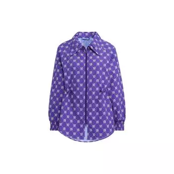Adidas Neo SS22 Спортивная куртка с цветочным принтом с воротником Женская куртка Фиолетовый HM2015 M