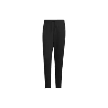 Adidas Neo SS23 С принтом логотипа, прямые брюки со средней талией, дышащие вязаные спортивные брюки, мужские брюки, черные IA4975 M
