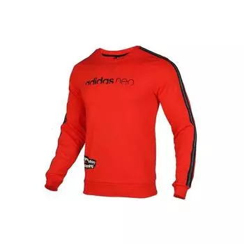 Adidas Neo UT Sweat пуловер с круглым вырезом, спортивная толстовка, мужская толстовка, красная EI4351 M