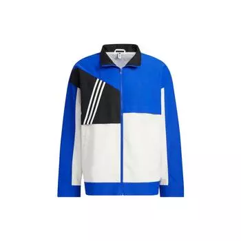 Adidas Neo Vibe Ветровка с цветными блоками и воротником-стойкой Спортивная куртка Верхняя одежда унисекс Ярко-синий IA6780 M
