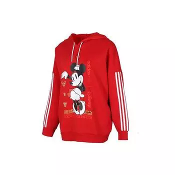 Adidas Neo X Disney Minnie Print Hoodie CNY Collection Женская Толстовка Светло-Малиновый GE7774 L
