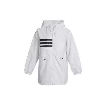 Adidas Нео женская ветровка куртка с принтом и полосками женская куртка белая GP5465 XXL