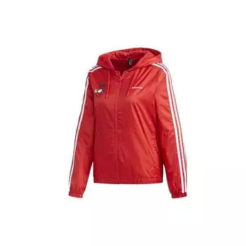 Adidas Neox Mulan Повседневная спортивная куртка с принтом для женщин Верхняя одежда Glory-Red GK5897 XL