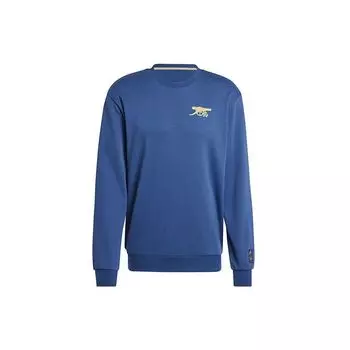 Adidas New Year Edition Arsenal Soccer Повседневный пуловер с круглым вырезом Мужские топы Синий IU2072 XXL