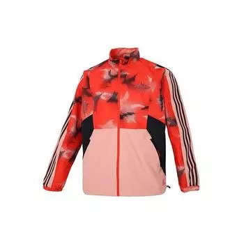 Adidas Newblock Цветочный узор Куртка мужская Верхняя одежда Оранжевый Желтый H40237 L