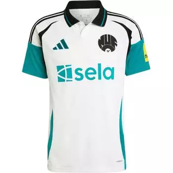 Adidas Newcastle United FC SS24 удобная ретро-джерси модная быстросохнущая футболка с коротким рукавом мужская белая IW0390 L