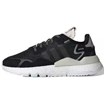 Adidas Nite Jogger Core Черные женские кроссовки Carbon Raw-White CG6253
