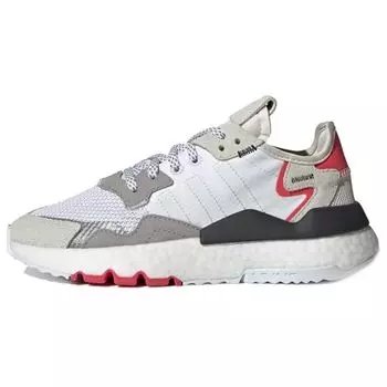 Adidas Nite Jogger J White Shock Red Женские кроссовки Cloud-White Crystal-White G28044