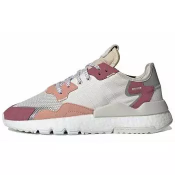 adidas Nite Jogger Trace Розовые женские кроссовки Raw-White Cloud-White DA8666