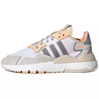 Adidas Nite Jogger White Glow Orange Женские кроссовки Cloud-White Linen EF5426