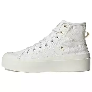 adidas Nizza Bonega Женские кроссовки с цветочной вышивкой Mid White Crystal-White Wonder-White GZ4299 36