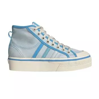 Adidas Nizza Platform Mid Почти синие женские кроссовки Pantone Wonder-White GX4604 36