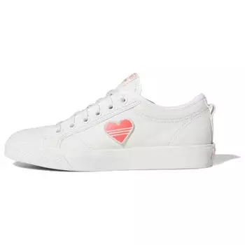 Adidas Nizza Trefoil Valentines Day Женские кроссовки White Crystal-White Shock-Red EF5074