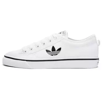 Adidas Nizza Trefoil White Black Женские кроссовки Footwear-White Core-Black FX9270