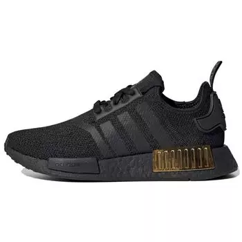 adidas NMD_R1 Black Gold Metallic Женские кроссовки Core-Black FV1787