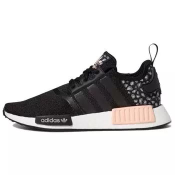 adidas NMD_R1 Black Leopard Женские кроссовки Core-Black Glow-Pink FZ1017