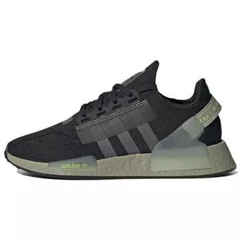 Adidas NMD_R1 V2 Black Lime Мужские кроссовки Core-Black Grey-Five GY6166