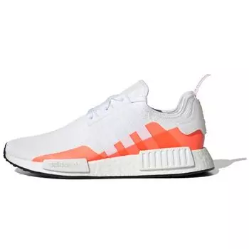 Adidas NMD_R1 White Solar Red Мужские кроссовки Cloud-White EE5083
