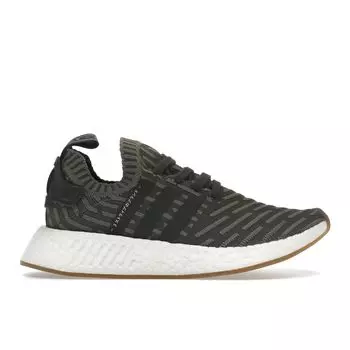 adidas NMD_R2 Primeknit Japan Khaki Green Женские кроссовки St-Major Shock-Pink BY9953