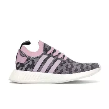 adidas NMD_R2 Primeknit Wonder Розовые женские кроссовки Core-Black BY9521