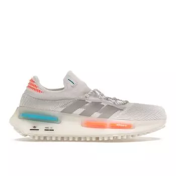 adidas NMD_S1 Белый Оранжевый Бирюзовый Унисекс Кроссовки Cloud-White Mgh-Solid-Grey Off-White FZ5707 36