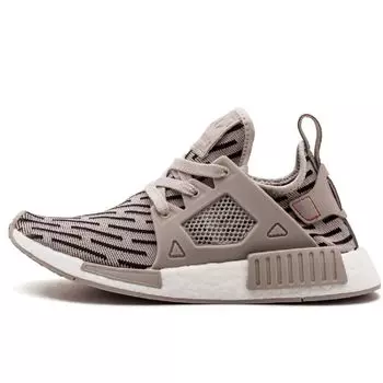 adidas NMD_XR1 Primeknit Clear Granite Женские кроссовки Grey Core-Red BB2376
