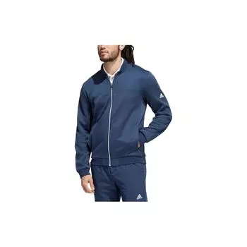 Adidas однотонная куртка для гольфа с логотипом, мужская верхняя одежда, синяя HF6515 XL