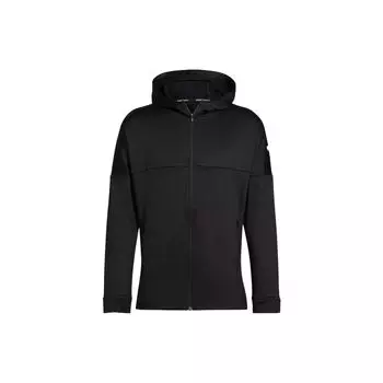 Adidas однотонная куртка с капюшоном на молнии с логотипом, мужские куртки черного цвета HD3518 L