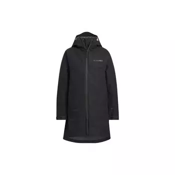 Adidas Однотонная куртка со съемным капюшоном «три в одном», женские куртки, черный цвет HN2000 S
