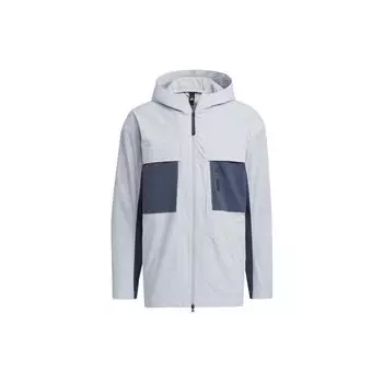 Adidas однотонная мужская куртка на молнии с капюшоном верхняя одежда темно-синяя HE5134 L