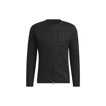 Adidas однотонная мужская куртка на молнии с круглым вырезом, верхняя одежда, черная GT3307 XXL
