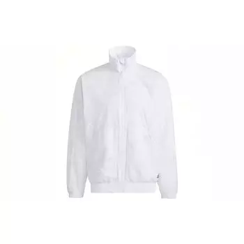 Adidas Однотонная мужская куртка с воротником-стойкой, белая H40223 XL