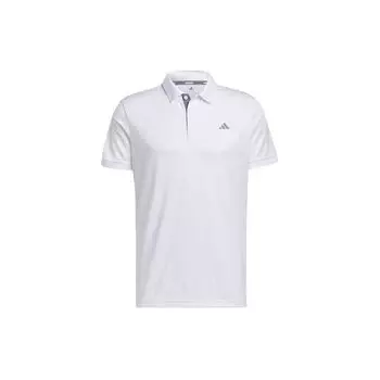 Adidas Однотонная мужская рубашка-поло с логотипом, белая IA5447 L