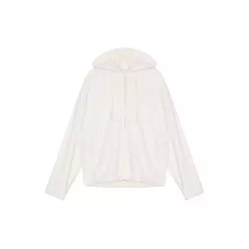 Adidas Однотонная повседневная куртка с капюшоном на молнии Женские куртки Розовый Белый IV7566 L