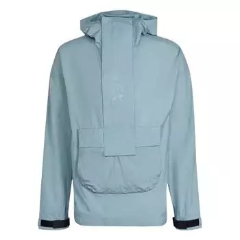 Adidas Однотонная повседневная спортивная дышащая куртка с капюшоном и длинными рукавами Мужская куртка светло-серая синяя HA7691 S