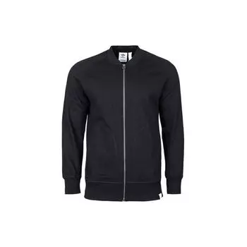 Adidas Однотонная приталенная куртка на молнии, мужские куртки, черная BP8958-BLK M