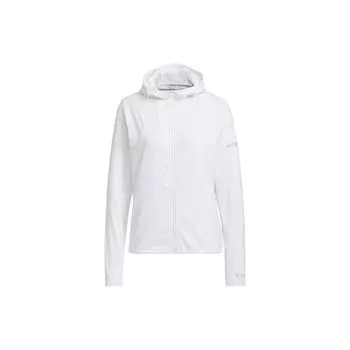 Adidas Однотонная спортивная толстовка с капюшоном с длинным рукавом, дышащая, солнцезащитная, женская, белая IU1269 M