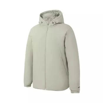 Adidas однотонная теплая ветрозащитная уличная куртка с капюшоном унисекс куртки светло-зеленый JL9571 S