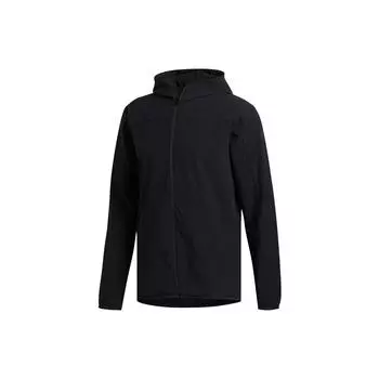 Adidas однотонная толстовка с капюшоном на молнии, мужская верхняя одежда, черная FL1507 XL
